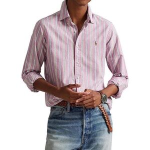 Ralph Lauren Striped Pink and Blue Button Down